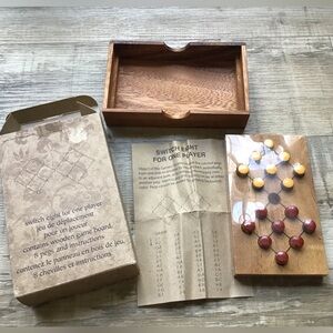 NWT Pier 1 Imports Natural Wood Switch Eight Brain Teaser Puzzle Game
